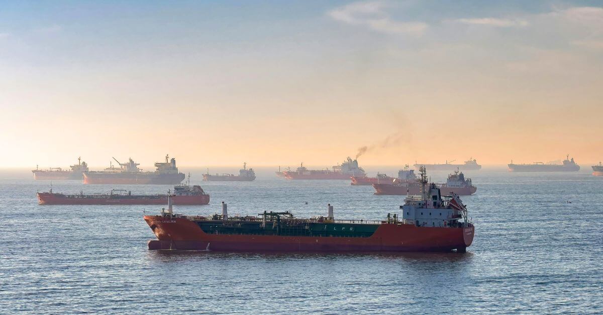 Oil tanker linked to Venezuelan crude sailing in the Atlantic amid increased U.S. sanctions enforcement.