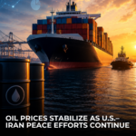 Oil Prices Stabilize as U.S.–Iran Peace Efforts Continue, Easing Pressure on Global Shipping