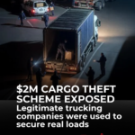 Semi-truck representing a $2 million U.S. cargo theft scheme involving legitimate trucking companies